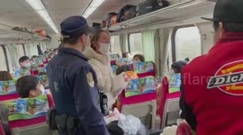 Western woman rages on train after being ordered to ‘wear mask properly ’in Taiwan