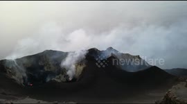 Stromboli top craters explosion
