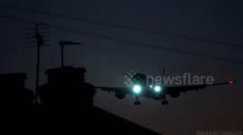 No Alarm Clock Needed for Residents of this Street - Big Planes flying LOW over Houses on approach to Heathrow Airport