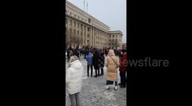 Opposition march in Irkutsk, Russian Federation