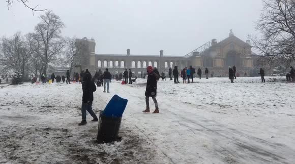 Snow day fun ally pally