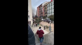Explosion in Madrid Destroys Building