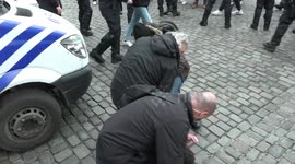 Demonstration in Brussels, Belgium: more than a hundred arrests
