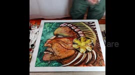 3 minutes Speeddrawing Video - Drawing a Indian Chief Headdress