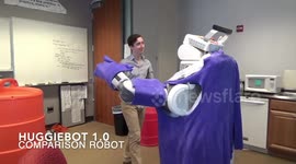 German-built robot gives hugs to provide emotional support for people