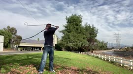 Californian man has spent years mastering and competing at whip cracking