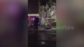 Tornado aftermath shows damaged buildings in Fultondale, Alabama