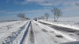 Snow kite after the winter storm aftermath