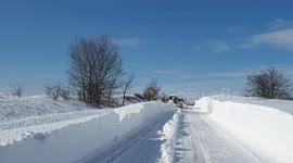 Snow kite after the winter storm aftermath