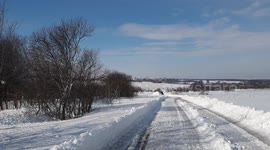 Snow kite after the winter storm aftermath