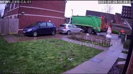 Binman sacked after being caught on CCTV kicking over child's snowman