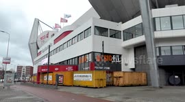 Dutch stadium fortified amid fears of riots over COVID-19 curfew