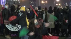 Tens of thousands demonstrate in Poland after abortion ban takes effect