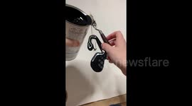 An artist from Moscow paints a picture in the style of metamodernism