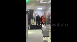 Violent fight breaks out between customer and staff at London Sainsbury's