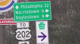 Heavy sleet makes roads icy