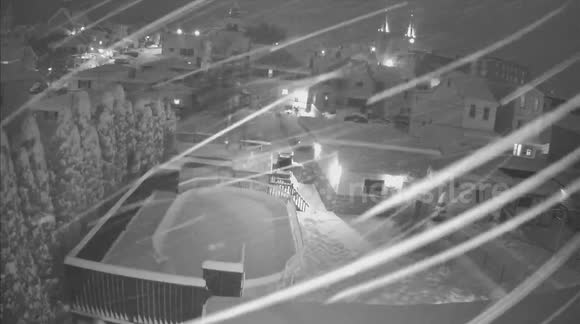 Security cam footage captures heavy blizzard in Pennsylvania