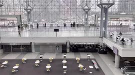 Mass Covid_19 vaccination site opens at Javits Center in New York