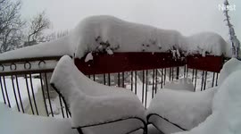 Snow Storm Time Lapse Highlights from a Brooklyn Terrace
