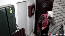 Delivery Guy Sends a Kiss To The Security Camera For A Good Tip