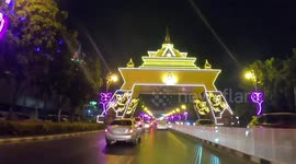Thais prepare for Chinese New Year celebrations with colourful light decorations