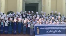 Myanmar university students and teachers stage protests against military coup