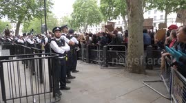 ARCHIVE: 'Black Lives Matter' protest descends into violence in London: Extended Edit