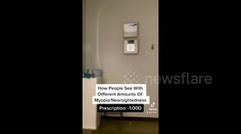 Doctor's viral TikToks show how people with different eye conditions see the world