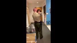 Granddaughter showing up to grandpa Arkansas sheriff at work will melt your heart