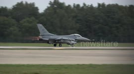 USAF F16 Fighting Falcons from Aviano, Italy on a  Deployment at RAF Lakenheath
