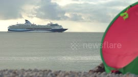 Cruise liner anchors off Dorset coast at Portland as pandemic continues to hit travel sector