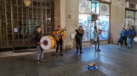 music on the streets of Belgrade