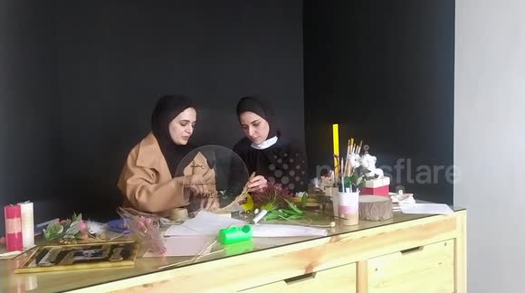 Haya Abu Daqqa and Areej Al-Saqqa, two Palestinian architects, design designs for a gift shop in Khan Yunis, in the southern Gaza Strip.