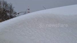 Beast From the East 2: Filmer captures huge snow drifts in Norfolk