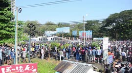 Several injured as police fire water cannon at anti-coup protesters in Myanmar