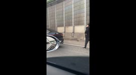 Crushed 3 cars accident in Korea