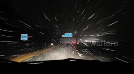 Hazardous Motorway Driving Conditions In The Snow