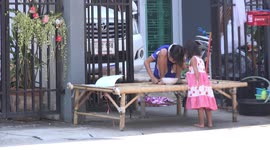 A little ghost bumps into a car and has a crash landing.