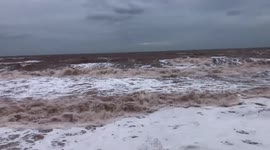 Watch as stormy seas strike south western parts of UK as Beast from the East is replaced by turbulent weather from the Atlantic