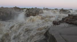 Augrabies Falls in Flood. The last time was 10 years ago in 2011.