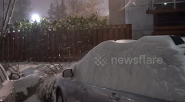 Seattle blanketed white as winter storms hit much of US