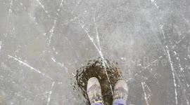 Walking on a frozen lake! 3