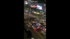 Sideshow on Lincoln and Manchester, LA, Feb 14 2021