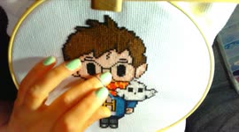 This magical Harry Potter cross-stitching timelapse will put a spell on you
