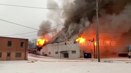 US: Fire Erupts At Hughes HVAC In Glasgow, KY