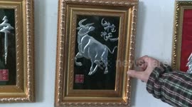 Chinese man transforms waste cans into impressive artwork