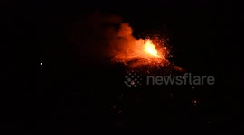 Intense strombolian activity at the South-East Crater - Etna 15/02/2021