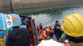 Officials search for bodies after horrific bus accident kills 47 in India