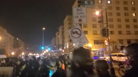 Protester arrested and mace deployed by police