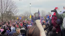 Pleadge of allegiance as there is an innsurection in the United States capitol